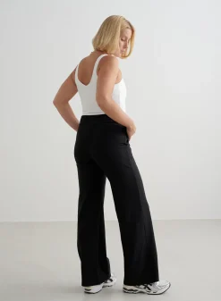 Petite Tights|Workout Pants^AIM’N Black Sense Wide Petite Pants