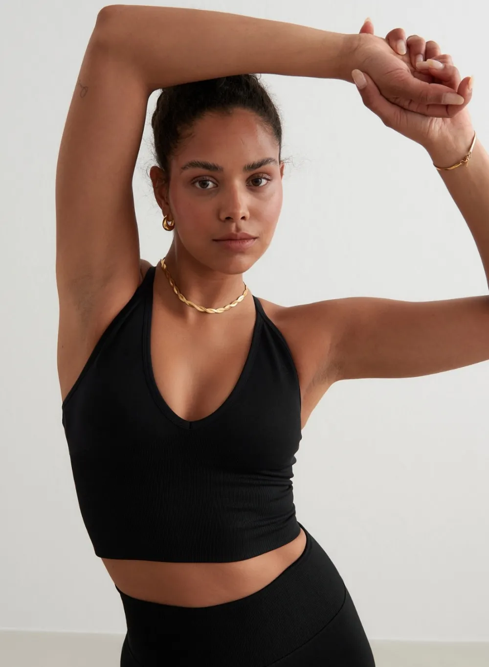 Tank Tops Og Trenings Tank Tops|Seamless Tank Tops^AIM’N Shape Seamless Cross Back Bralette Black