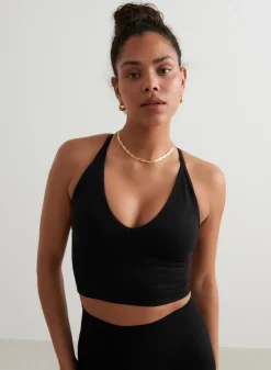 Tank Tops Og Trenings Tank Tops|Seamless Tank Tops^AIM’N Shape Seamless Cross Back Bralette Black