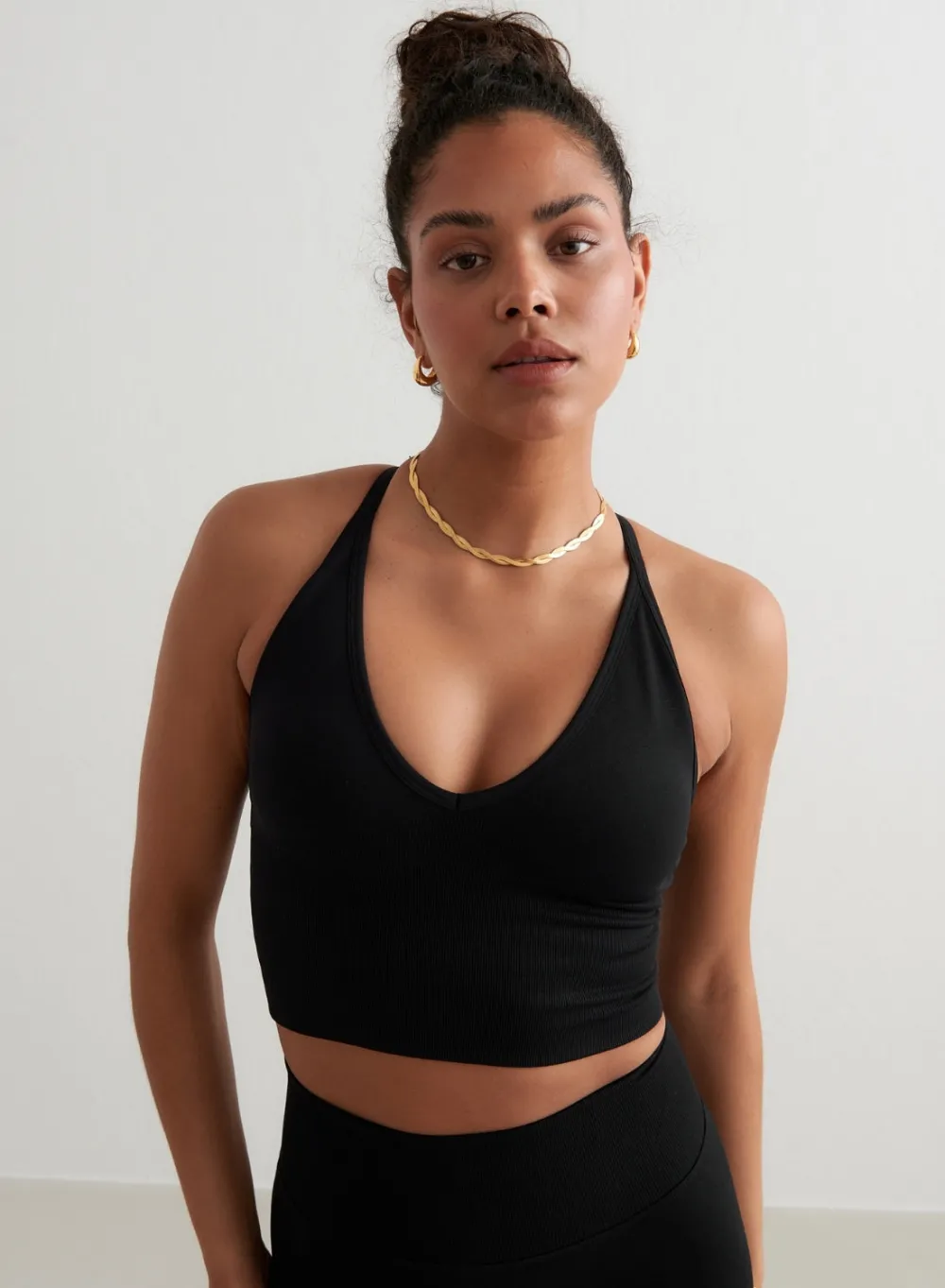 Tank Tops Og Trenings Tank Tops|Seamless Tank Tops^AIM’N Shape Seamless Cross Back Bralette Black