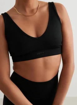 Seamless Sports Bras^AIM’N Shape Seamless Deep Cut Bra Black
