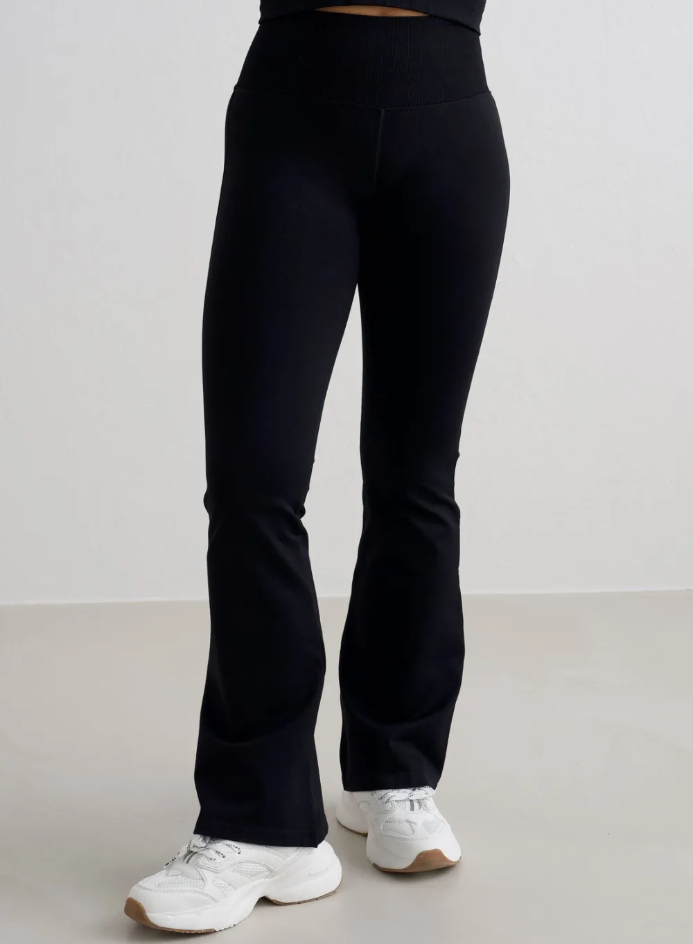 Treningstights|Flare Leggings & Tights^AIM’N Black Shape Seamless Flare Petite Tights