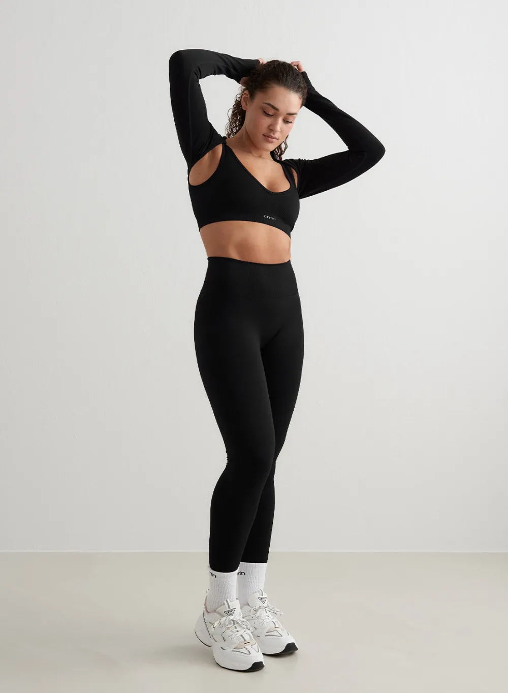 Langermede Skjorter|Long Sleeve Workout Tops^AIM’N Black Shape Seamless Long Sleeve Bolero