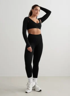 Langermede Skjorter|Long Sleeve Workout Tops^AIM’N Black Shape Seamless Long Sleeve Bolero