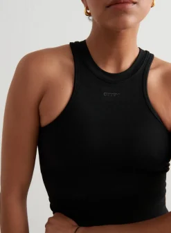 Tank Tops Og Trenings Tank Tops|Seamless Tank Tops^AIM’N Shape Seamless Racerfront Top Black