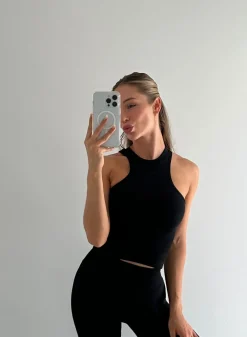 Tank Tops Og Trenings Tank Tops|Seamless Tank Tops^AIM’N Shape Seamless Racerfront Top Black