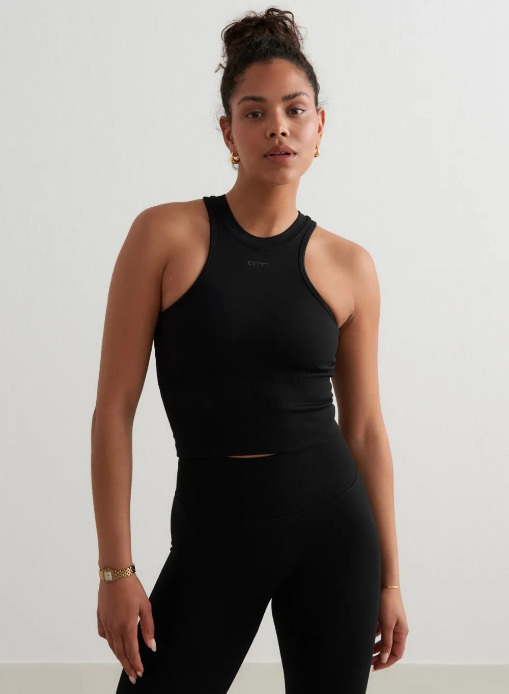 Tank Tops Og Trenings Tank Tops|Seamless Tank Tops^AIM’N Shape Seamless Racerfront Top Black