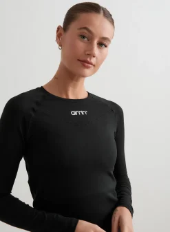 Langermede Skjorter|Long Sleeve Workout Tops^AIM’N Soft Basic Long Sleeve Black