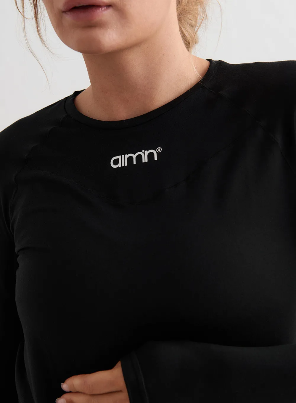 Langermede Skjorter|Gravidtopper^AIM’N Black Soft Basic Maternity Long Sleeve