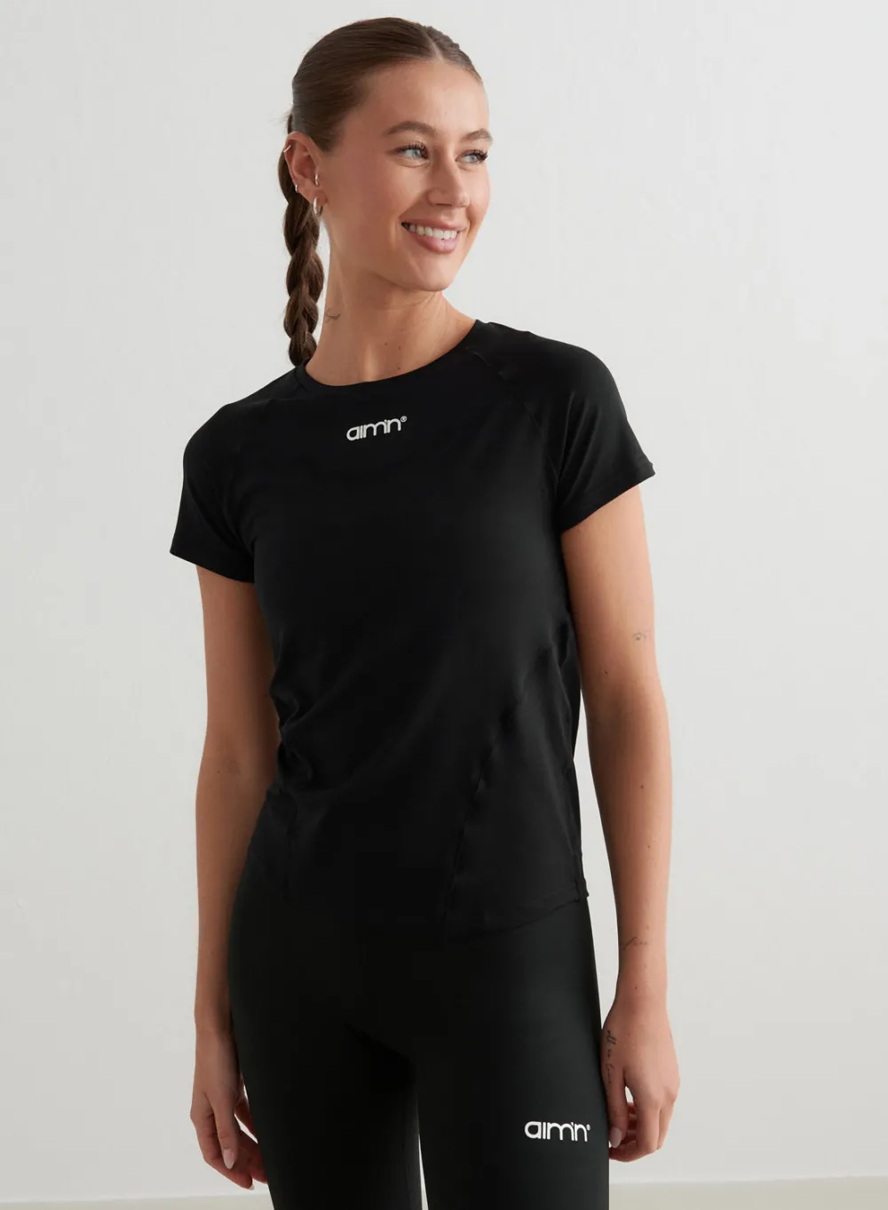 T-skjorter|Trenings-T-shirts^AIM’N Soft Basic Short Sleeve Black