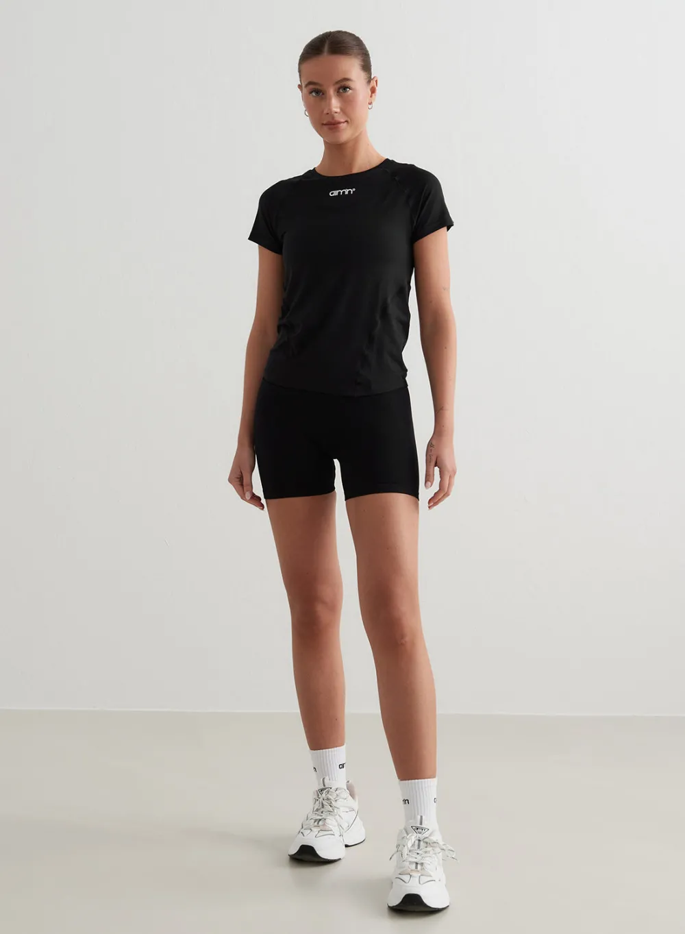 T-skjorter|Trenings-T-shirts^AIM’N Soft Basic Short Sleeve Black