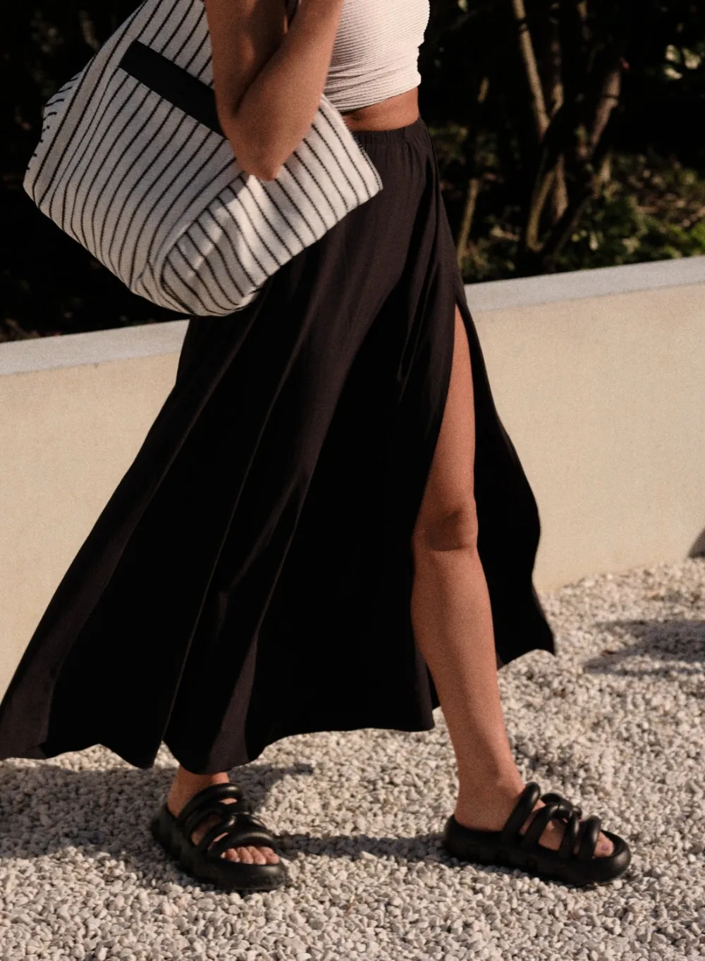 Strap Bras^AIM’N Black Strappy Slide