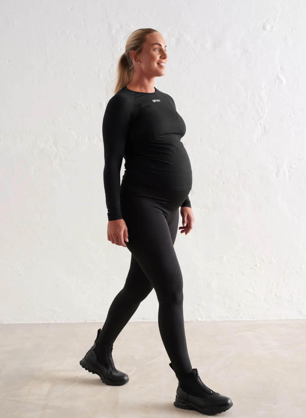 Treningstights|Tights for Gravide^AIM’N Black Warming Maternity Tights