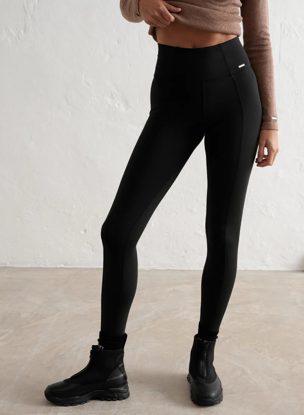 Treningstights^AIM’N Warming Pintuck Tights Black