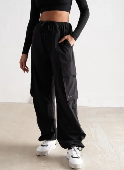 Workout Pants^AIM’N Windbreaker Parachute Pants Black