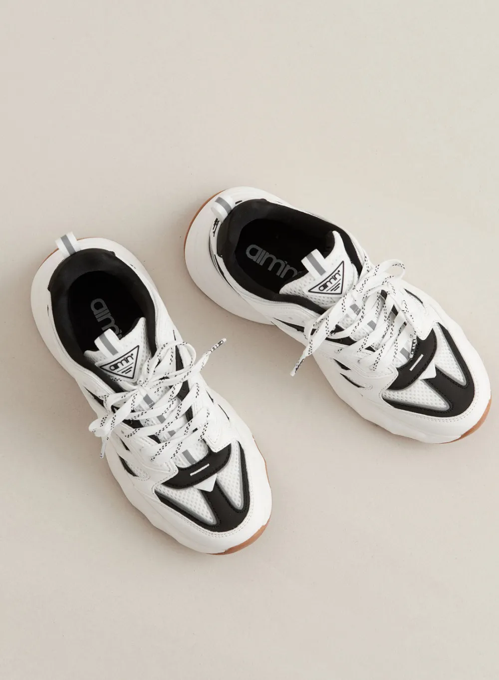 Sneakers^AIM’N Black/white Athena 100 black / white