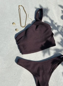 Bikinitopper^AIM’N Capri One Shoulder Bikini Bra Cacao