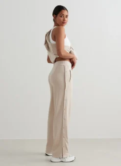 Myke Bukser|Sweatpants^AIM’N Café Au Lait Comfy Buttoned Pants Cafè au lait