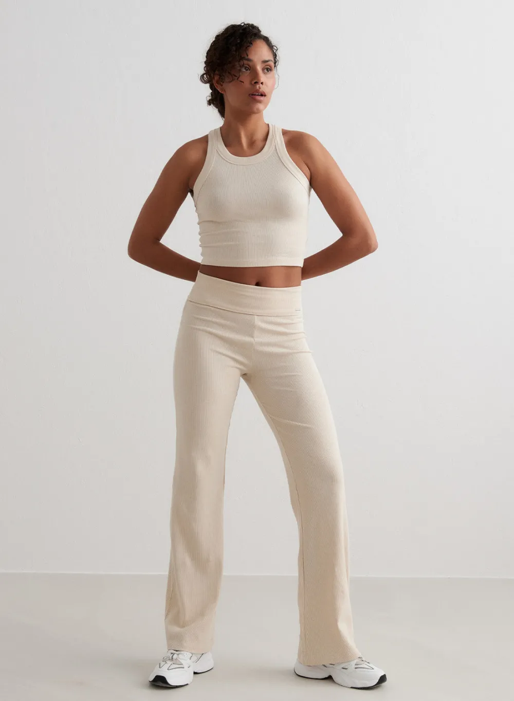 Myke Bukser|Sweatpants^AIM’N Ease Ribbed Pants Cafè au lait