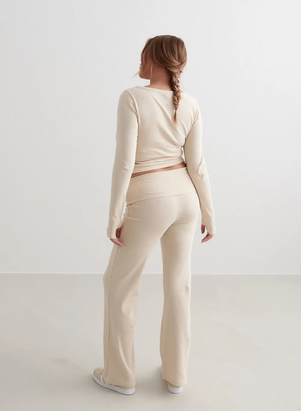 Myke Bukser|Sweatpants^AIM’N Ease Ribbed Pants Cafè au lait
