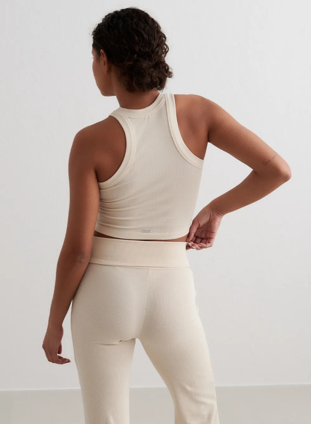 Tank Tops Og Trenings Tank Tops|Cropped Tank Tops^AIM’N Ease Ribbed Tank Top Cafè au lait