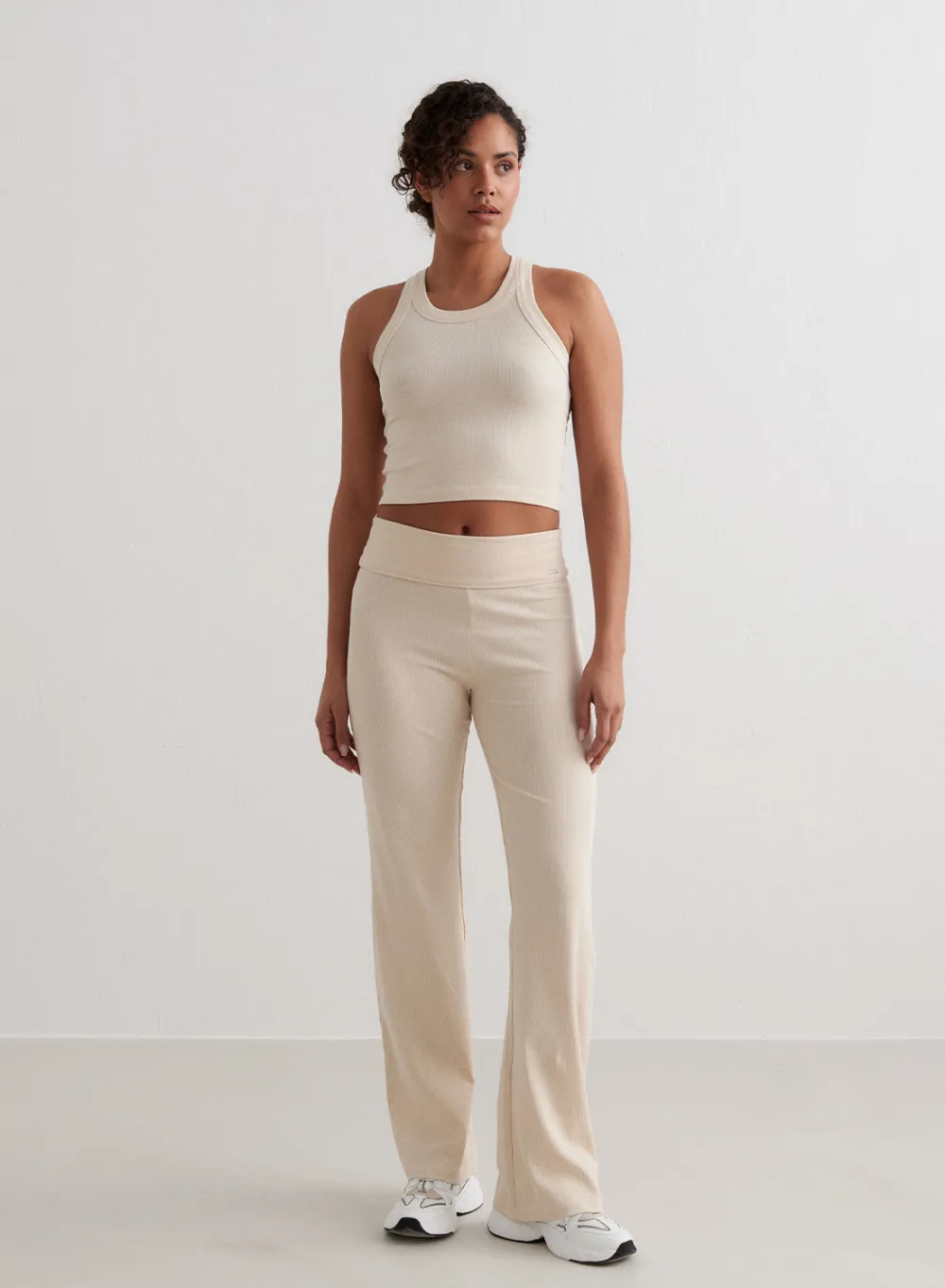 Tank Tops Og Trenings Tank Tops|Cropped Tank Tops^AIM’N Ease Ribbed Tank Top Cafè au lait