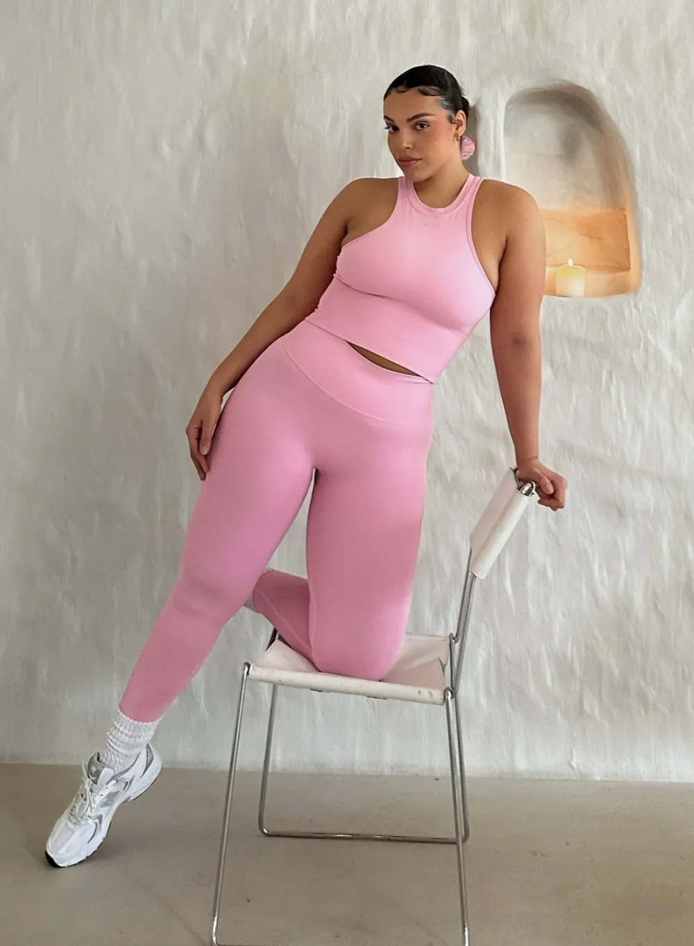 Treningstights|Seamless Tights^AIM’N Shape Seamless Tights Cotton candy