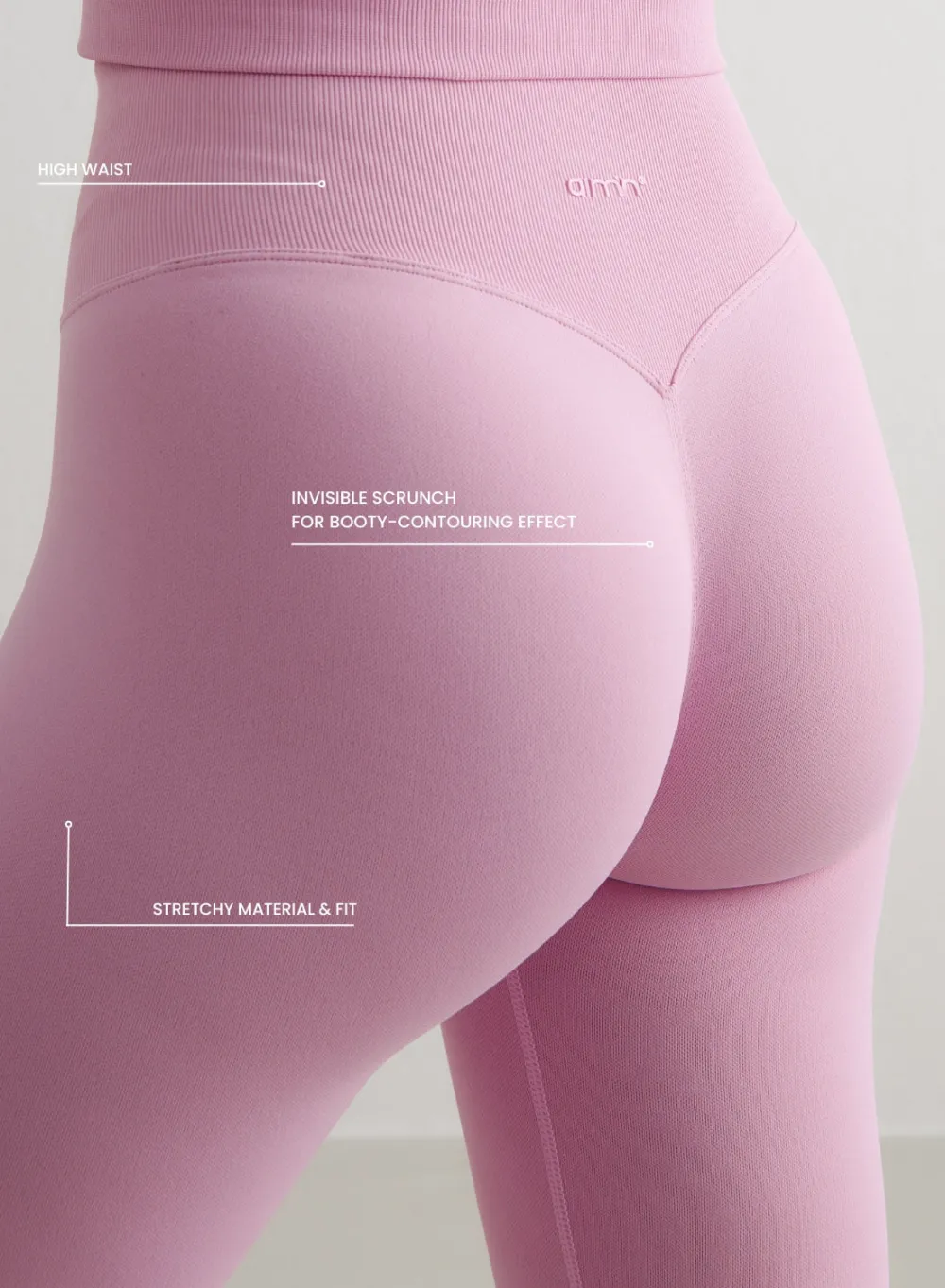 Treningstights|Seamless Tights^AIM’N Shape Seamless Tights Cotton candy