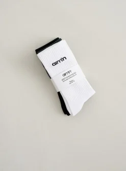 Sokker^AIM’N Aim'n Logo Socks 3-pack Deep emerald