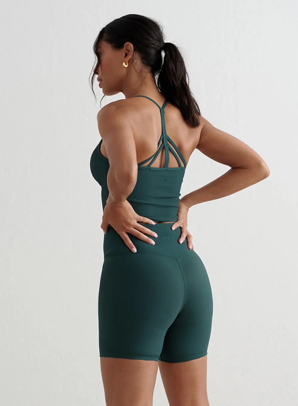 Tank Tops Og Trenings Tank Tops|Workout Tank Tops^AIM’N Ribbed Performance Bralette Deep emerald