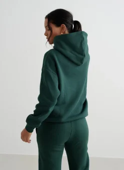 Langermede Skjorter|Sweatshirts^AIM’N Varsity Sweat Hood Deep emerald