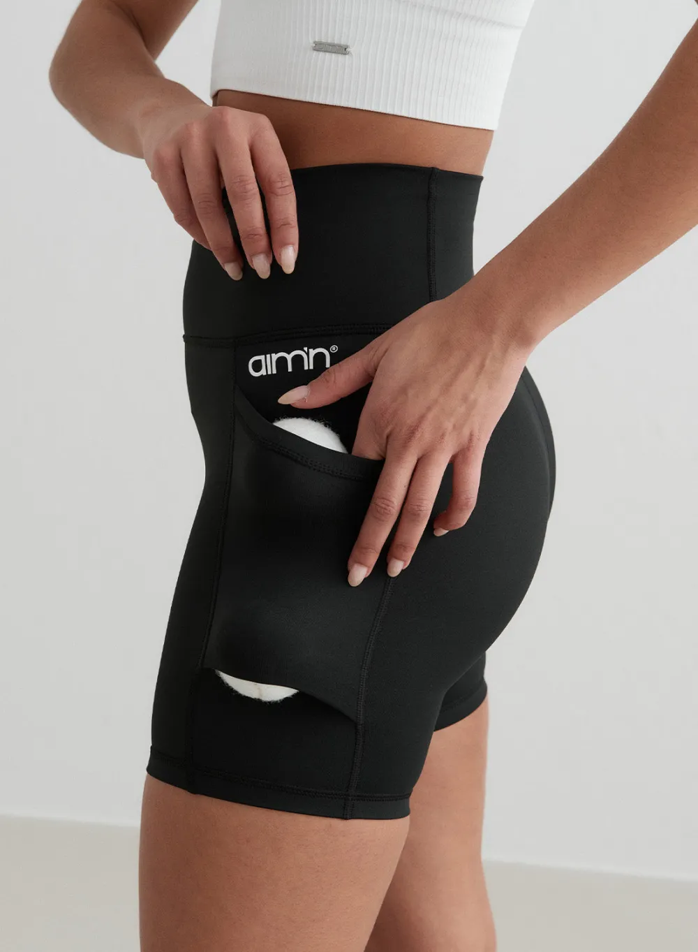 All Biker Shorts|Running Shorts^AIM’N Double Pocket Midi Biker Shorts