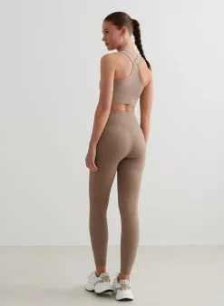 Ribbed Sports Bras|High Support^AIM’N High Support Ribbed Bra Espresso