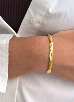 Vanntette Smykker^AIM’N Gold Waterproof Braid Bracelet
