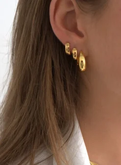 Vanntette Smykker^AIM’N Waterproof Hoop Earrings Gold