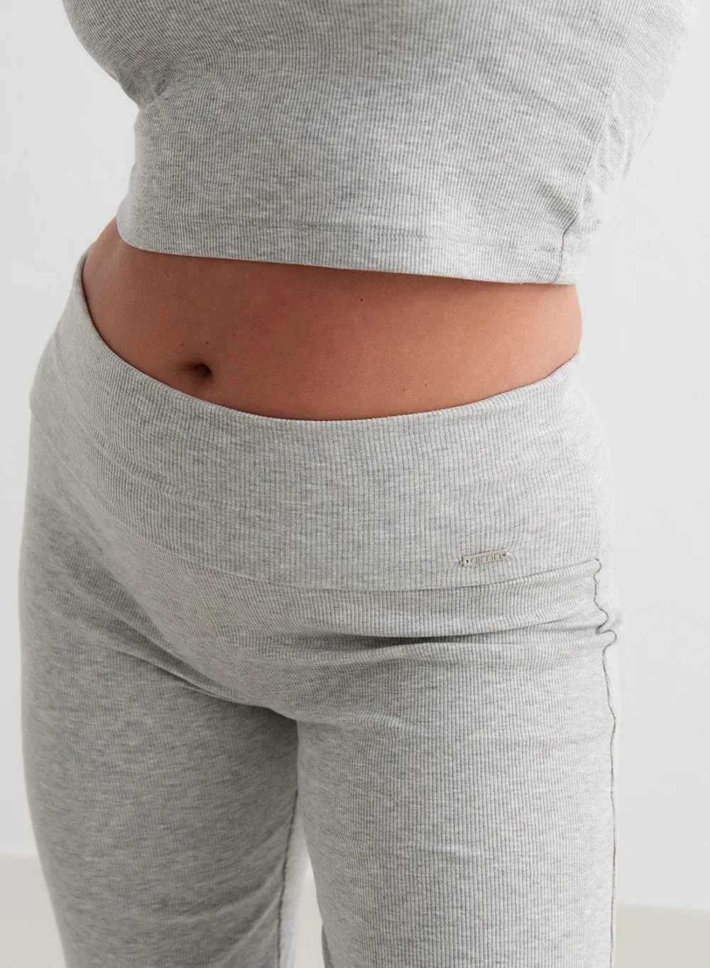 Myke Bukser|Sweatpants^AIM’N Ease Ribbed Pants Grey melange