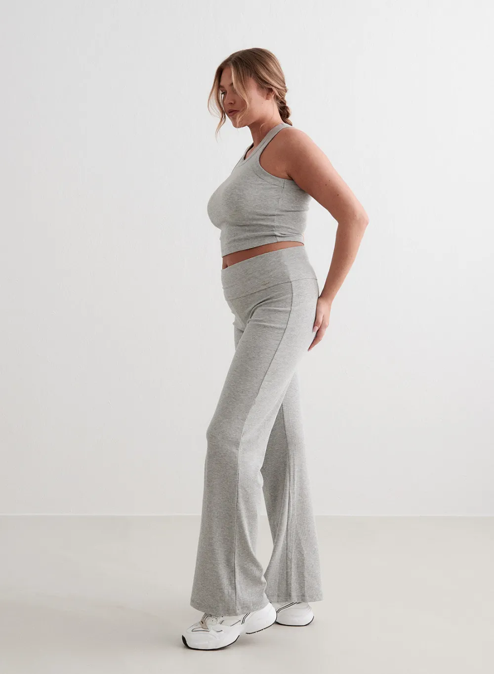 Myke Bukser|Sweatpants^AIM’N Ease Ribbed Pants Grey melange