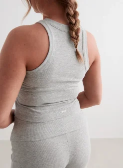 Tank Tops Og Trenings Tank Tops|Cropped Tank Tops^AIM’N Ease Ribbed Tank Top Grey melange