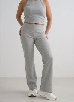 Petite Tights|Myke Bukser^AIM’N Ease Ribbed Petite Pants Grey melange
