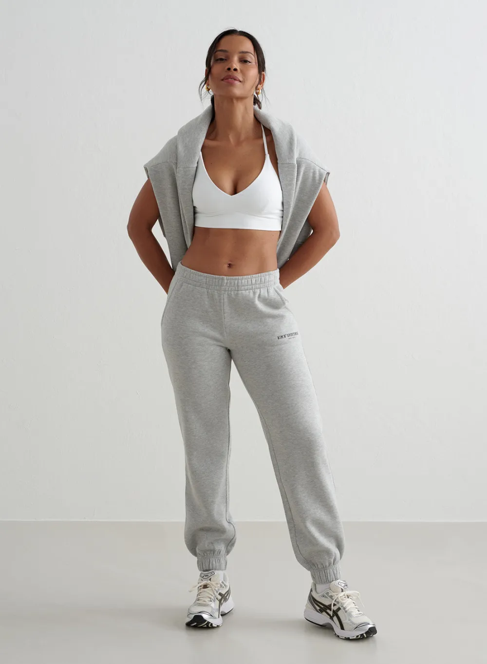 Myke Bukser|Sweatpants^AIM’N Varsity Classic Sweatpants Grey melange
