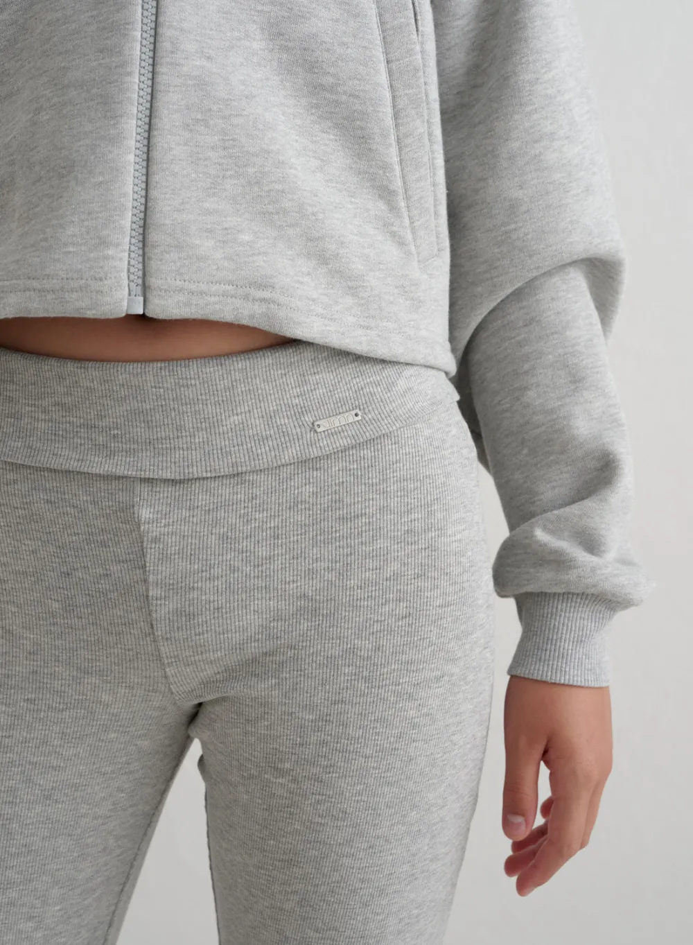 Workout Pants^AIM’N Young Ease Ribbed Pants Grey melange