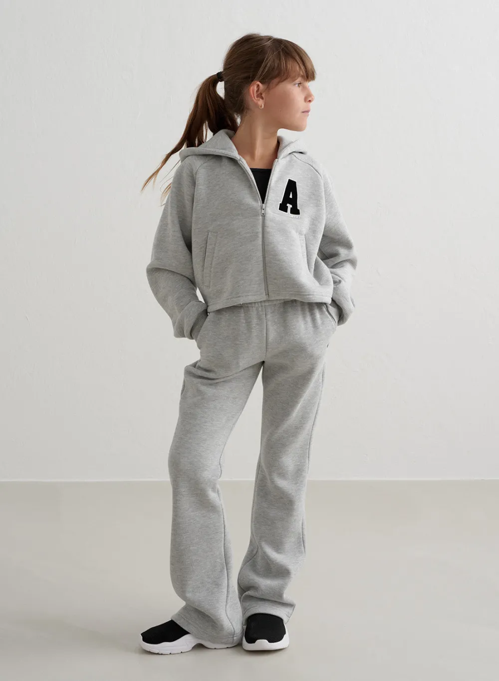 Workout Pants^AIM’N Young Flare Sweatpants Grey melange