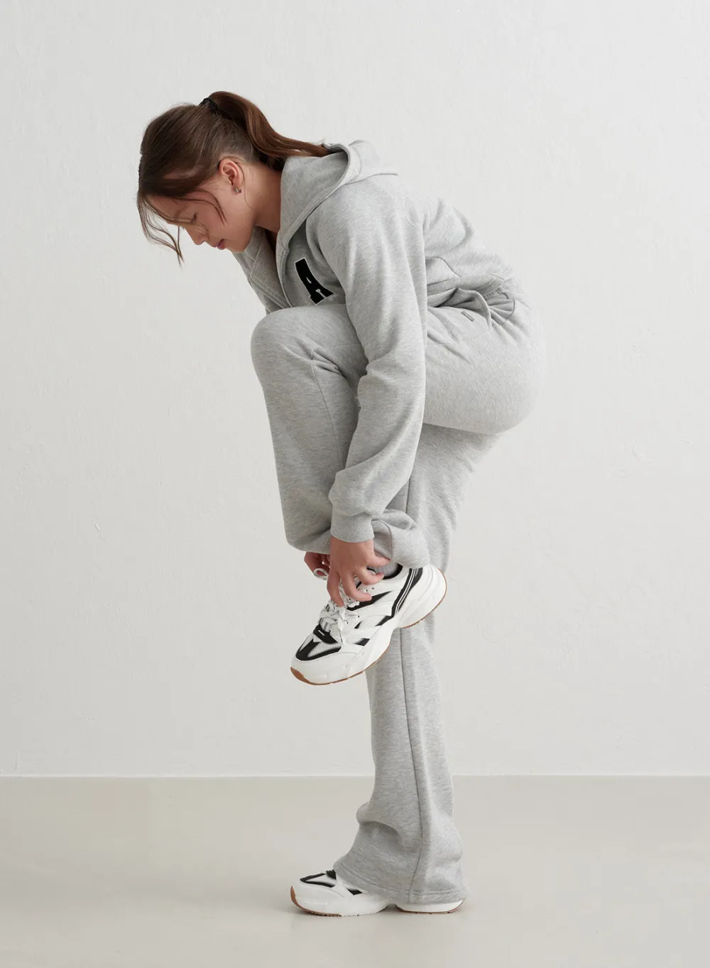 Workout Pants^AIM’N Young Flare Sweatpants Grey melange