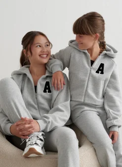 Løpejakker^AIM’N Young Sweat Zip Hood Grey melange