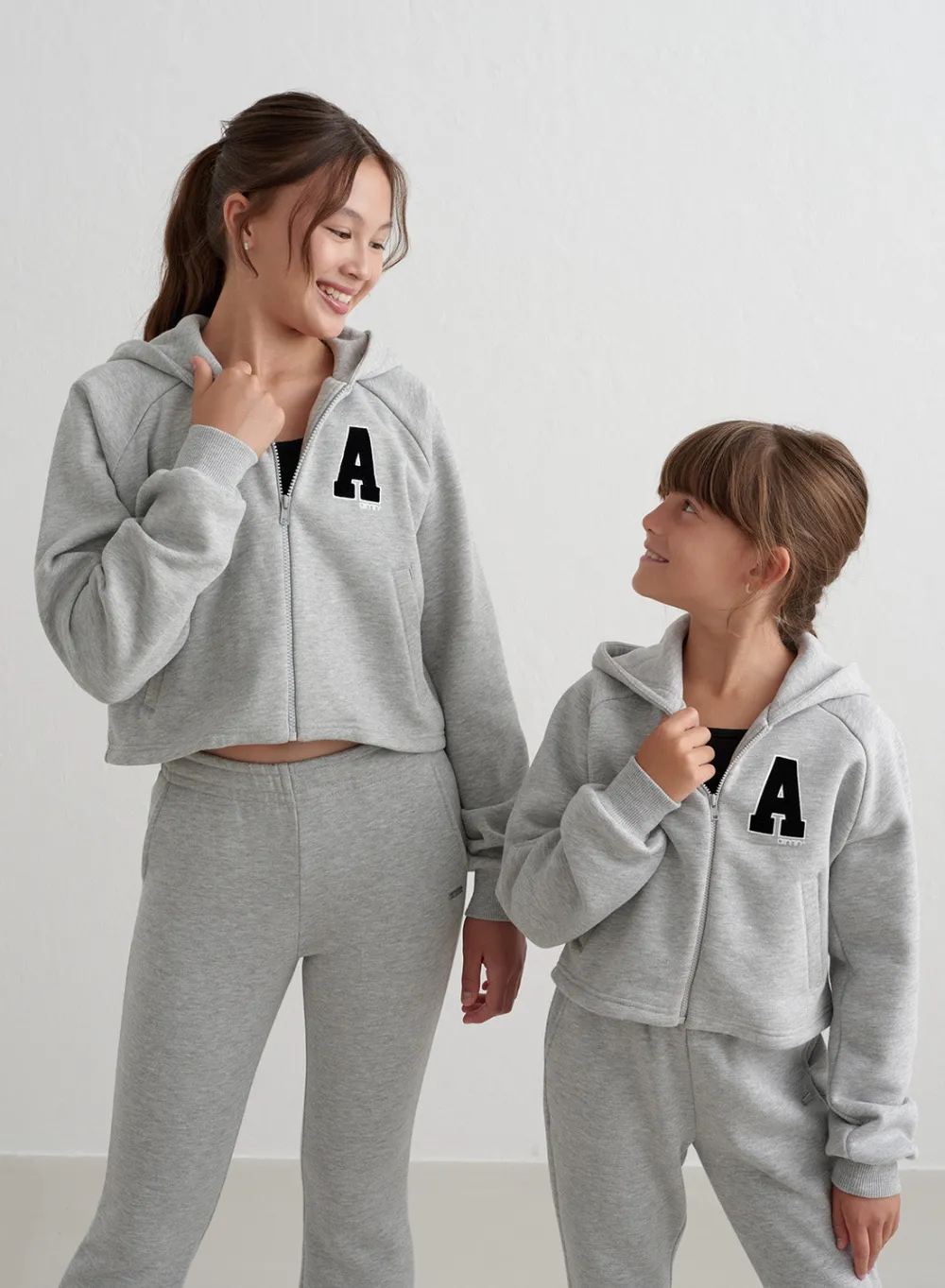 Løpejakker^AIM’N Young Sweat Zip Hood Grey melange