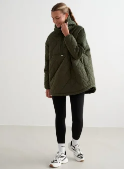 Anorakker|Høstjakker^AIM’N Oversized Quilted Anorak Khaki