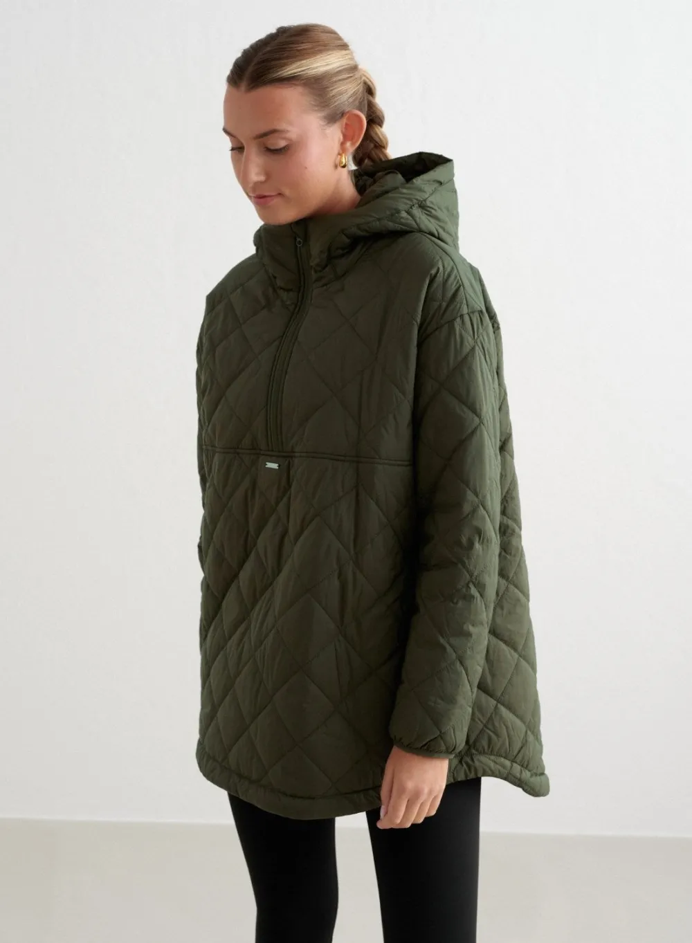 Anorakker|Høstjakker^AIM’N Oversized Quilted Anorak Khaki