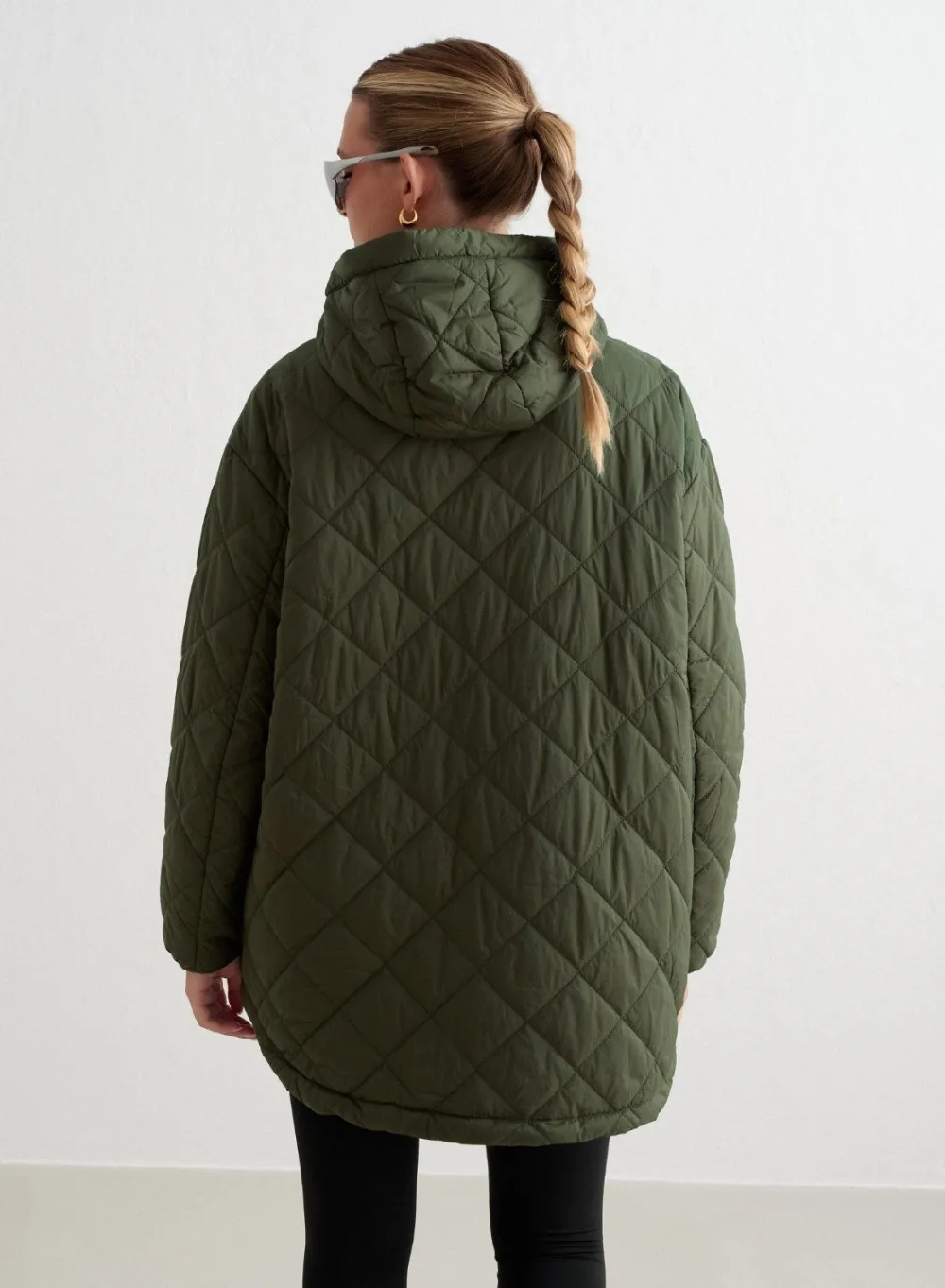Anorakker|Høstjakker^AIM’N Oversized Quilted Anorak Khaki