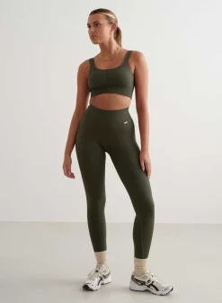 Treningstights|Ribbete Tights^AIM’N Ribbed Seamless Tights Khaki