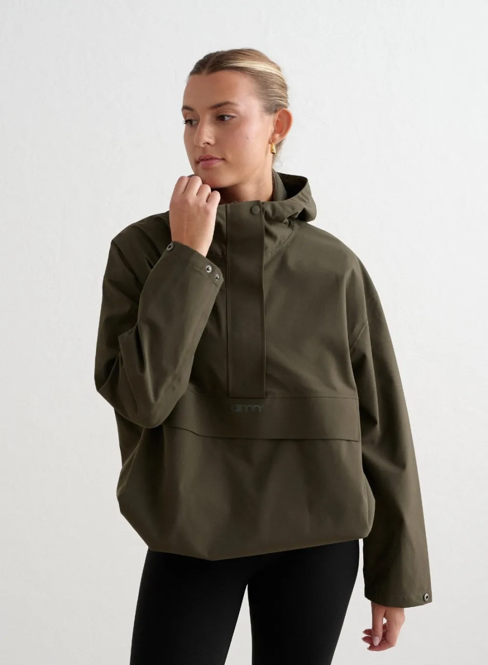 Anorakker|Høstjakker^AIM’N Waterproof Oversized Anorak Khaki